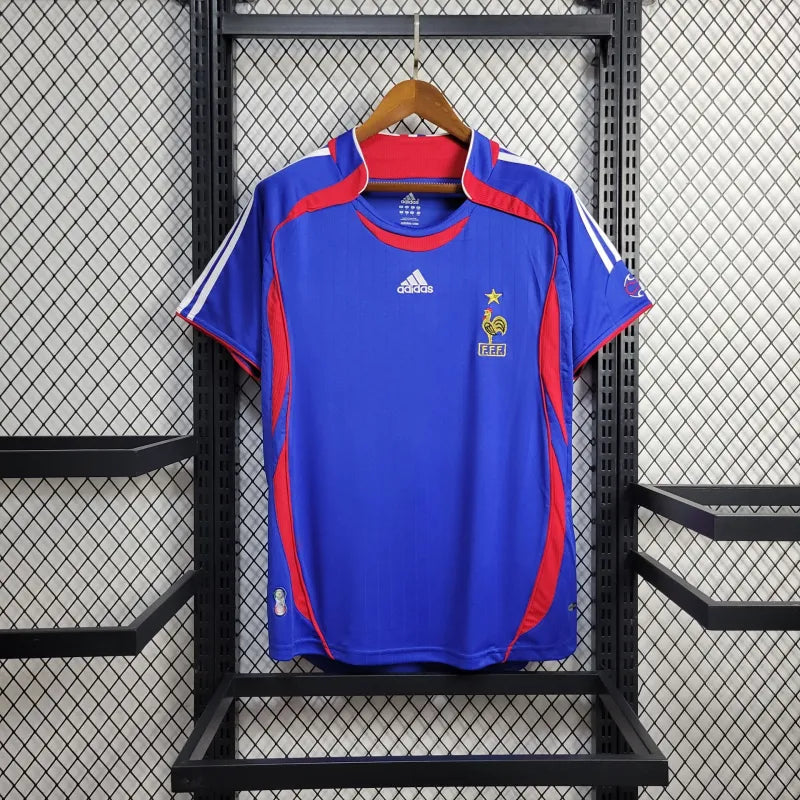 CAMISA RETRÔ DA FRANÇA 2006 AZUL