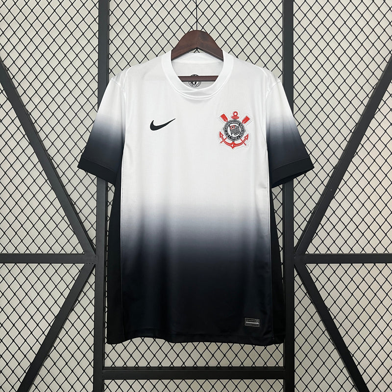 CAMISA DO CORINTHIANS 24/25 BRANCO E PRETO