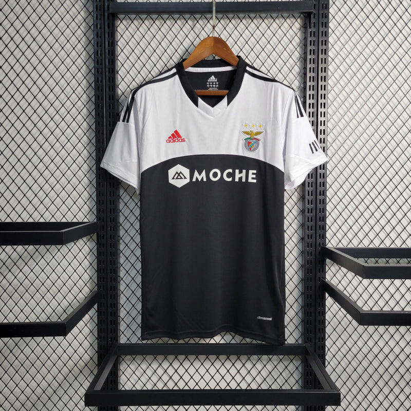 CAMISA RETRÔ DO BENFICA 13/14 BRANCO E PRETO