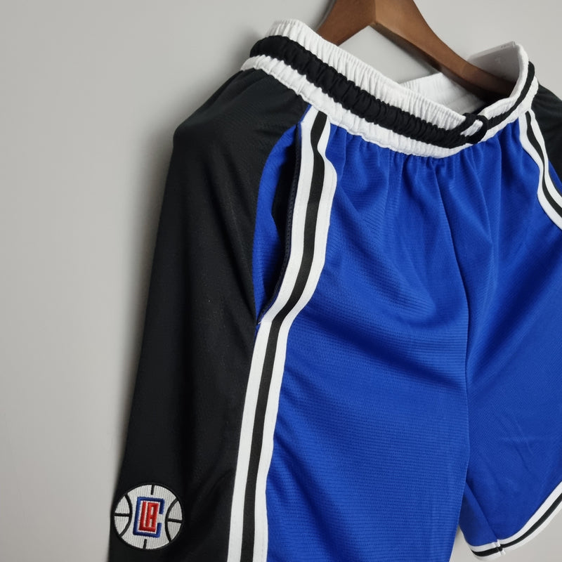 Pantalones cortos de la NBA en azul y negro de Los Angeles Clippers