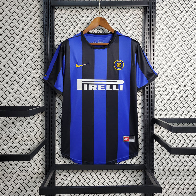 INTER MILAN 99/00 RETRO SHIRT BLUE AND BLACK 