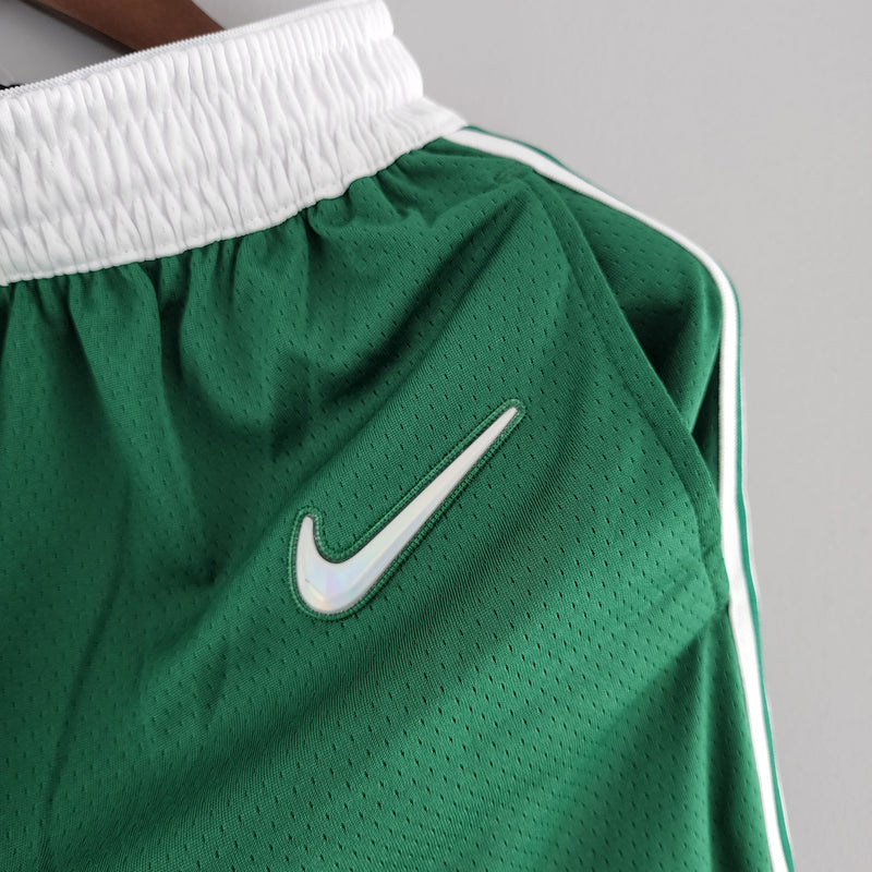 Pantalones cortos de la NBA de los Boston Celtics en color verde