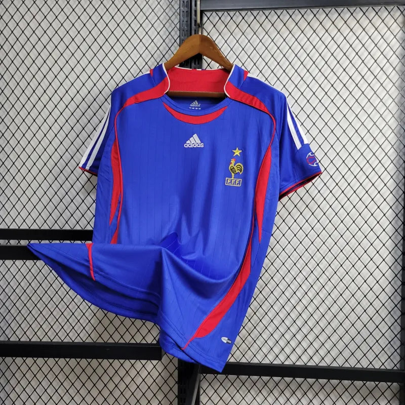 CAMISA RETRÔ DA FRANÇA 2006 AZUL