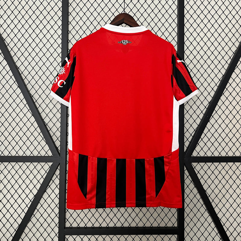 MILAN 24/25 SHIRT RED AND BLACK