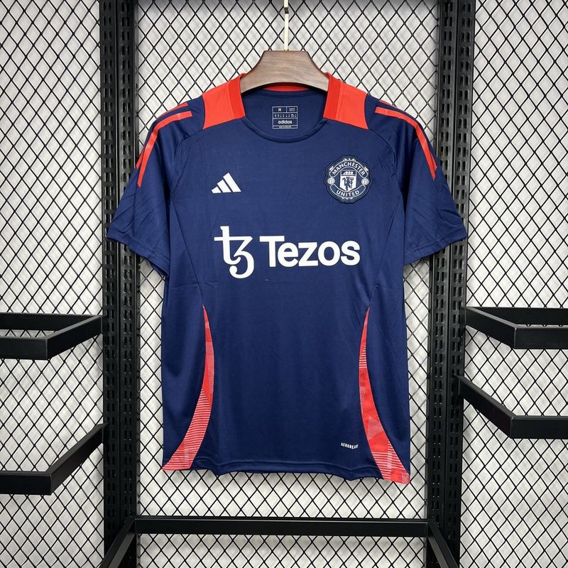 CAMISETA AZUL PRE-PARTIDO DEL MANCHESTER UNITED 24/25