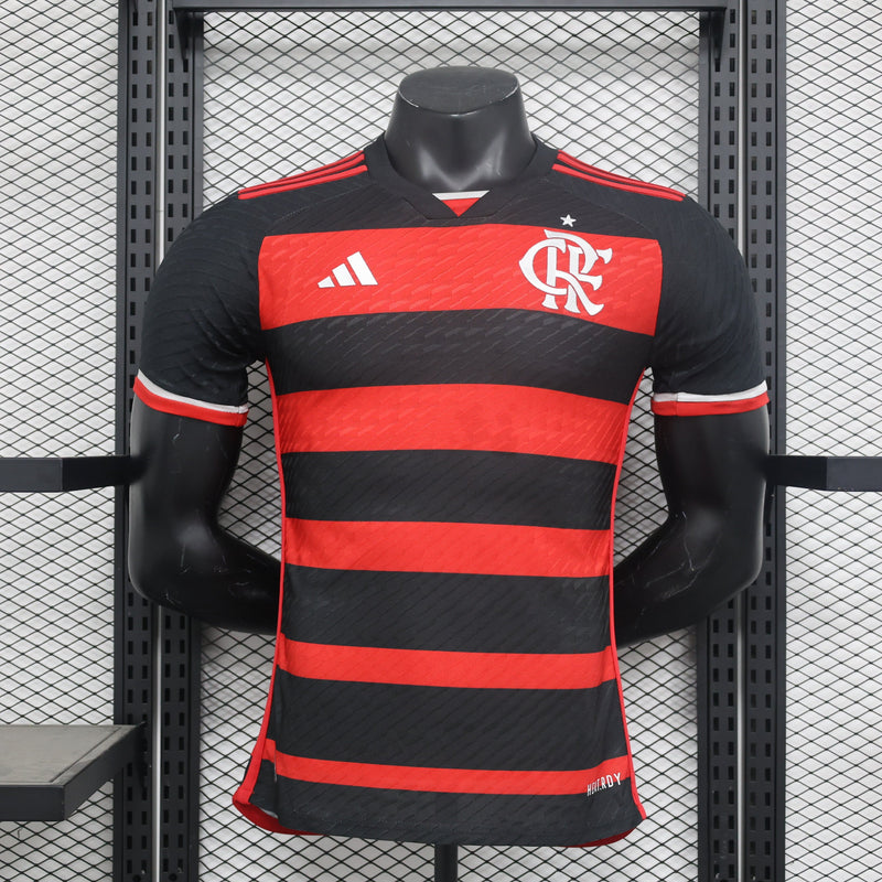 FLAMENGO 24/25 PLAYER VERSION SHIRT RED AND BLACK 