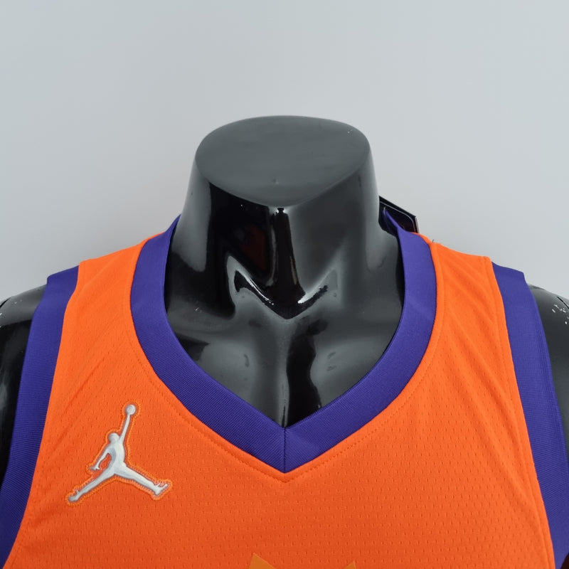 Camiseta sin mangas de la NBA de los Phoenix Suns - Booker n.° 1 naranja 