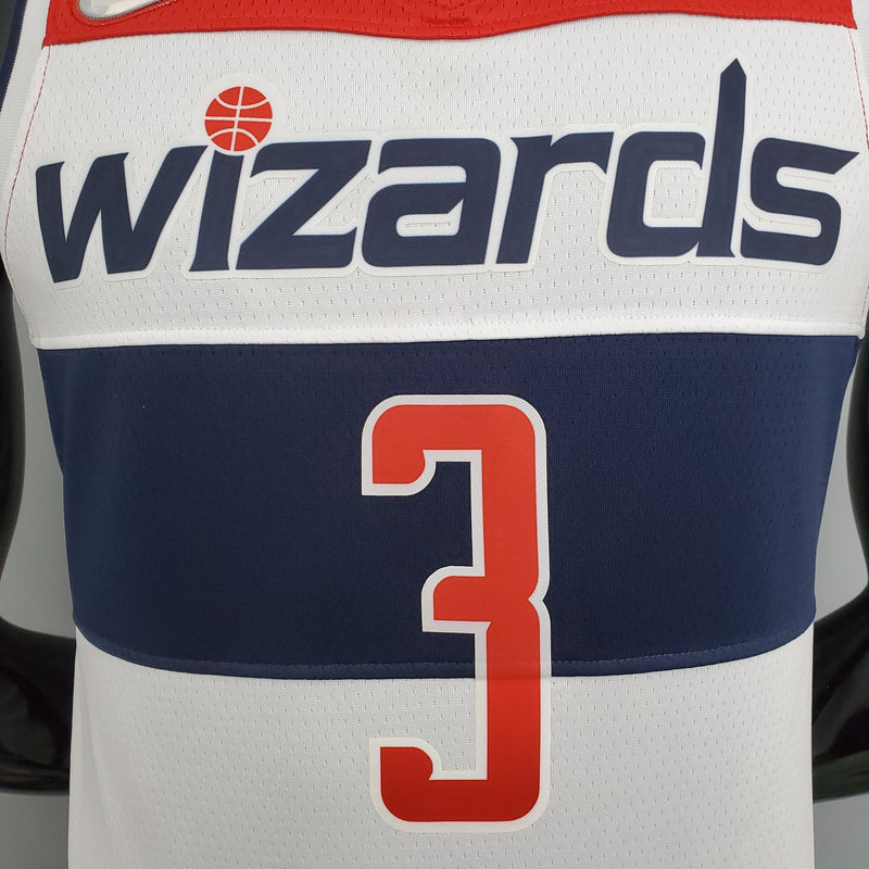 Camiseta sin mangas de la NBA de los Washington Wizards: Beal n.° 3, rojo, azul y blanco 