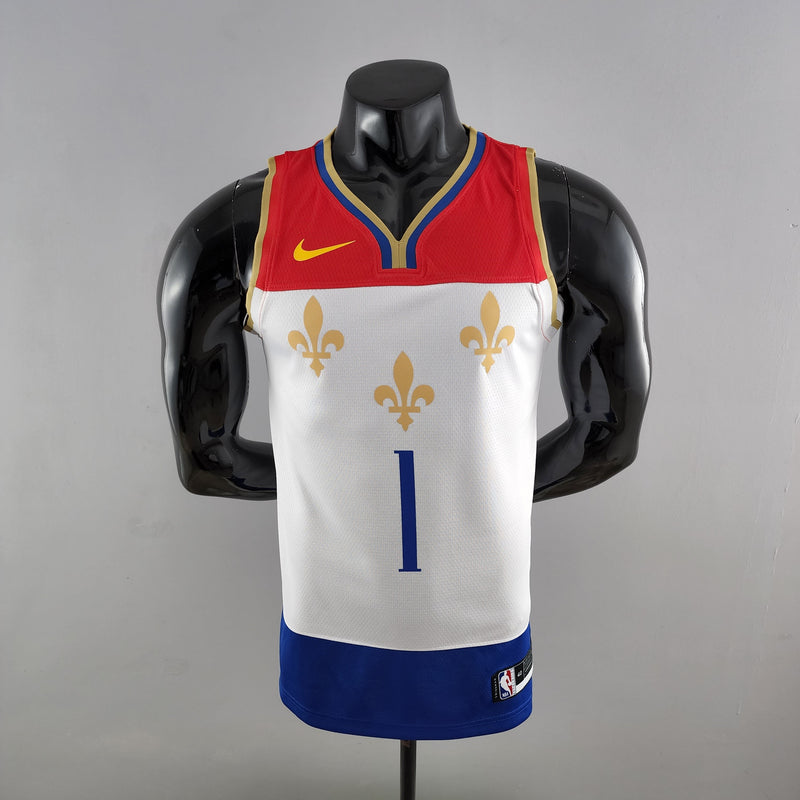 Camiseta sin mangas de los New Orleans Pelicans de la NBA: edición urbana de Williams n.° 1 