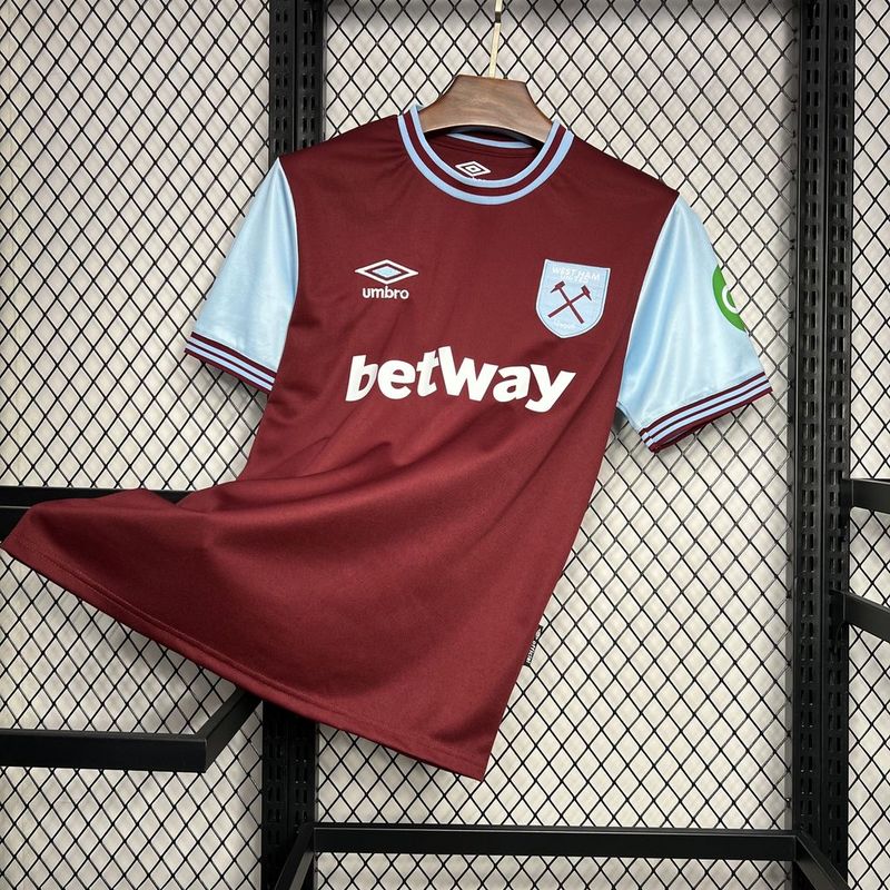 CAMISA DO WEST HAM 24/25 VERMELHO