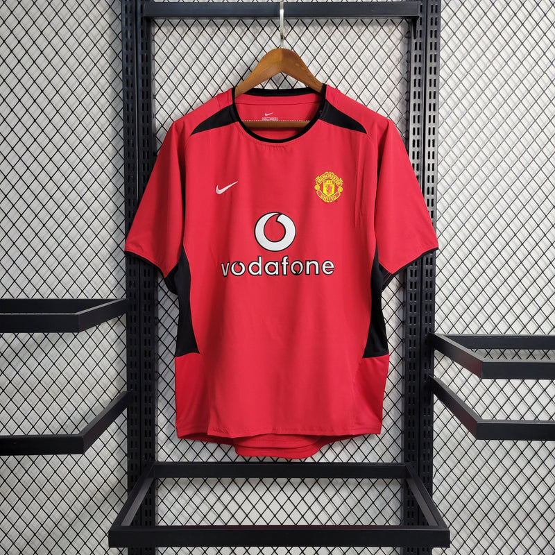 CAMISA RETRÔ DO MANCHESTER UNITED 02/04 VERMELHO