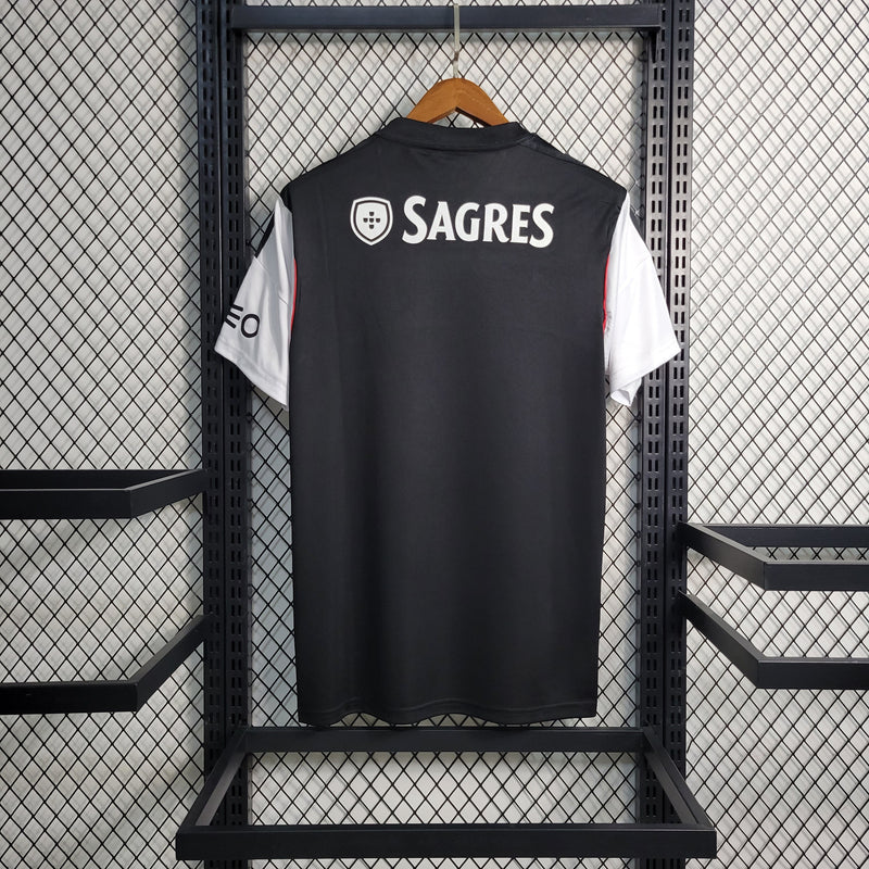 CAMISETA RETRO BENFICA 13/14 BLANCA Y NEGRA 