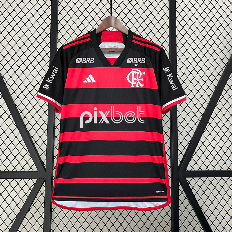 CAMISA DO FLAMENGO 24/25 VERMELHO E PRETO