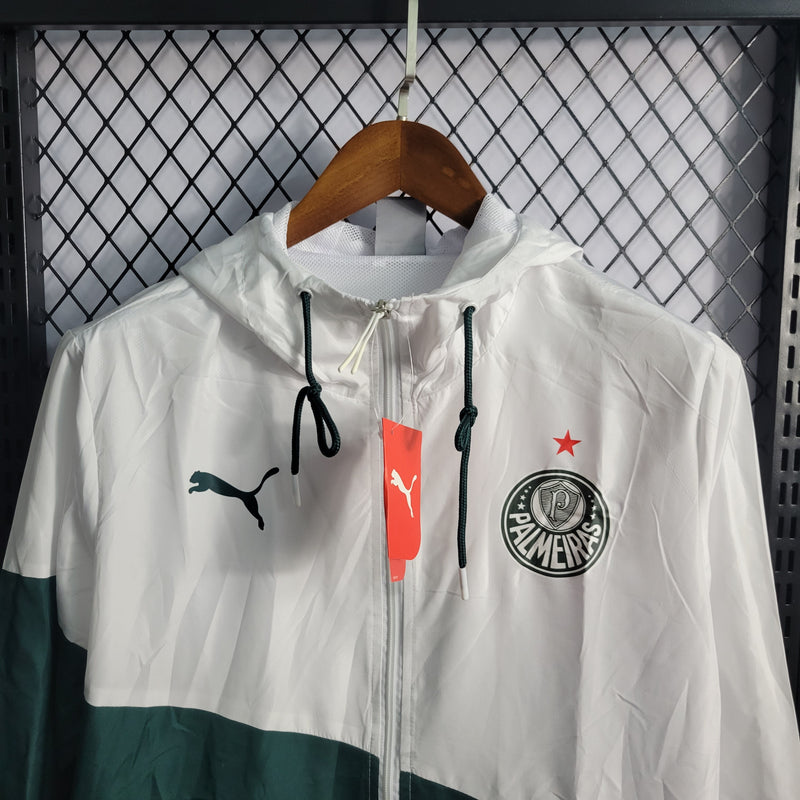 CORTAVIENTOS PALMEIRAS BLANCO Y VERDE