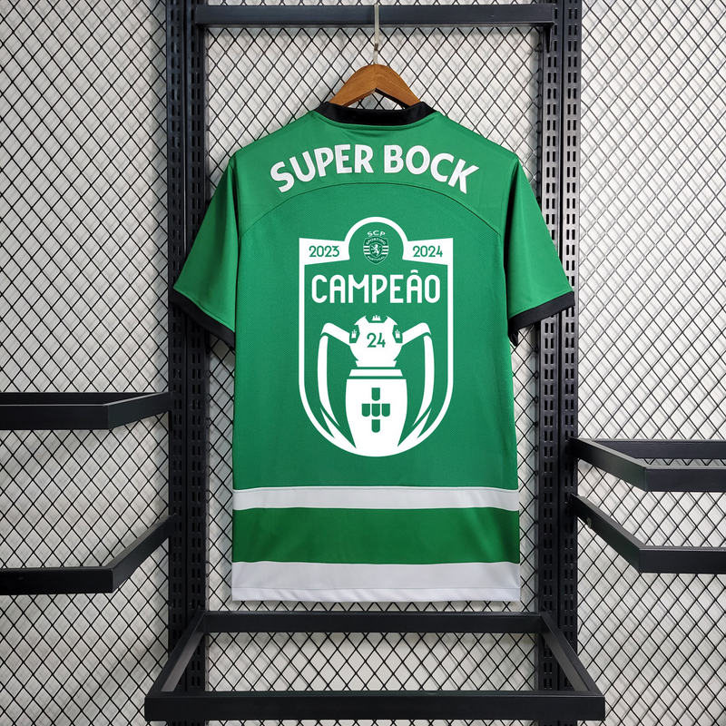 CAMISETA SPORTING 23/24 VERDE Y BLANCA