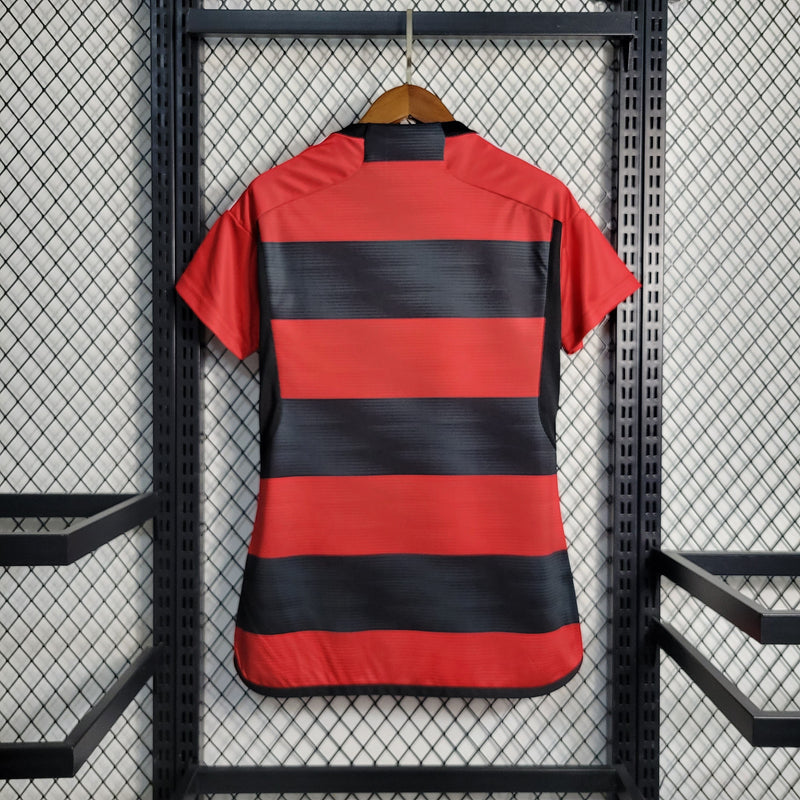 FLAMENGO WOMEN'S SHIRT 24/25 RED AND BLACK