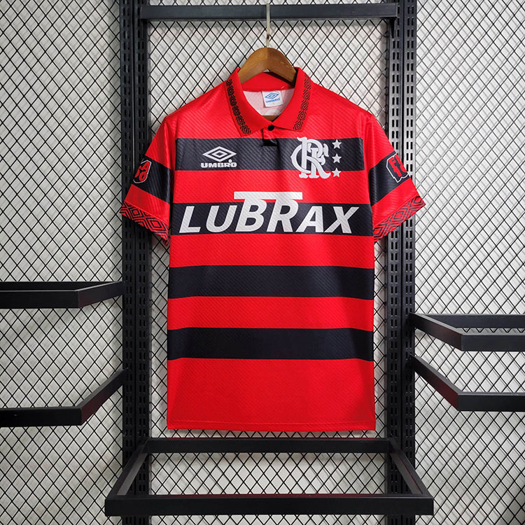 CAMISETA RETRO FLAMENGO 94/95 ROJA Y NEGRA 