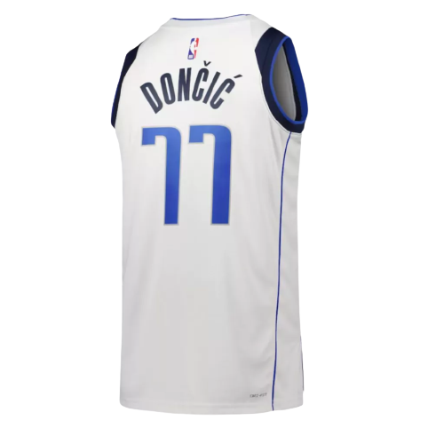 Camiseta Swingman de Luka Doncic de los Dallas Mavericks 2022/23, color blanco