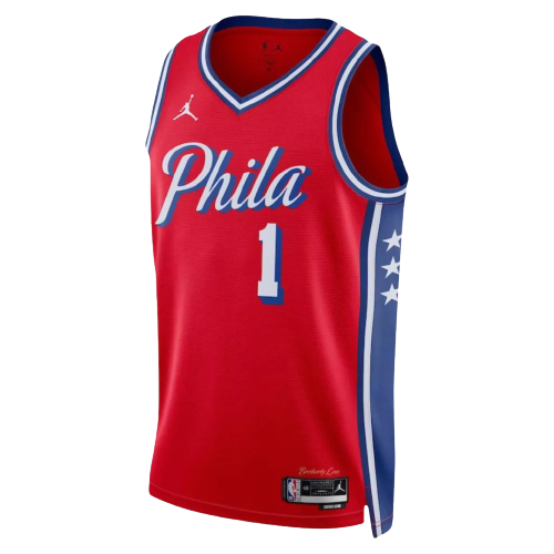 Camiseta Swingman de James Harden de los Philadelphia 76ers 2022/23, color rojo