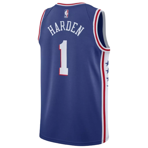 Camiseta Swingman de James Harden de los Philadelphia 76ers 2022/23, color azul