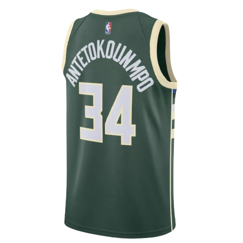 Camiseta Swingman de Giannis Antetokounmpo 2022/23 de Milwaukee Bucks, color verde