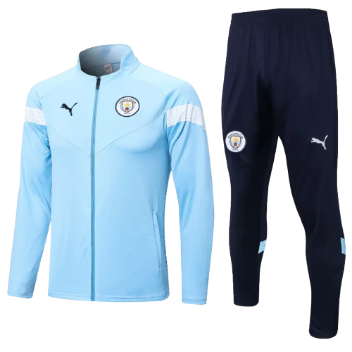 Manchester City Travel Tracksuit - Men - Light Blue