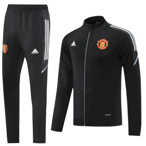 Manchester United Travel Tracksuit - Men - Black and White