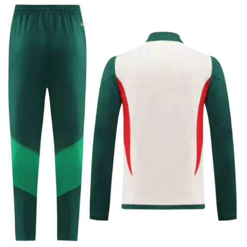 Conjunto de entrenamiento de la selección nacional de México para hombre, color beige y verde