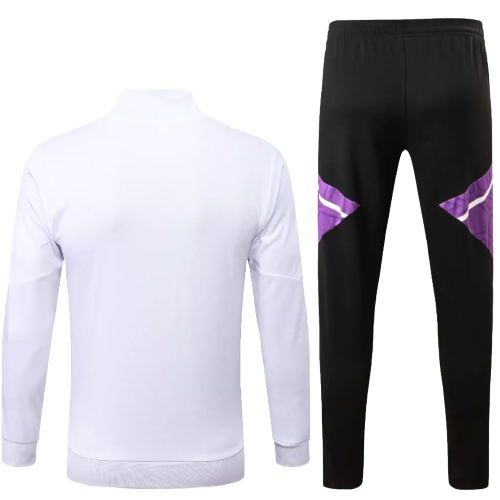 Real Madrid Travel Tracksuit - Men - White and Purple