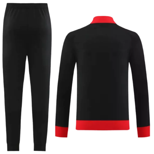 Milan Travel Jacket - Men - Black and Red