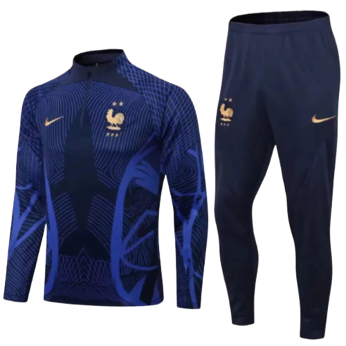 Conjunto de entrenamiento de la selección nacional de Francia para hombre, color azul