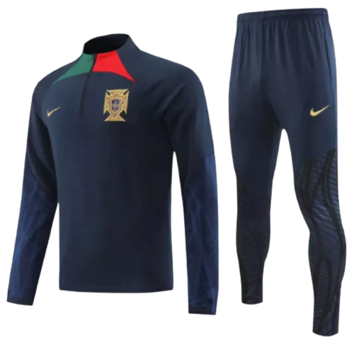 Conjunto de entrenamiento de la selección nacional de Portugal para hombre, color azul