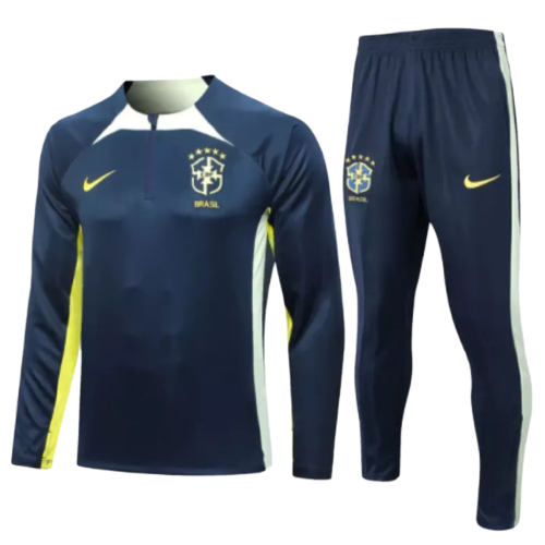 Conjunto de entrenamiento de la selección nacional de Brasil para hombre, azul marino