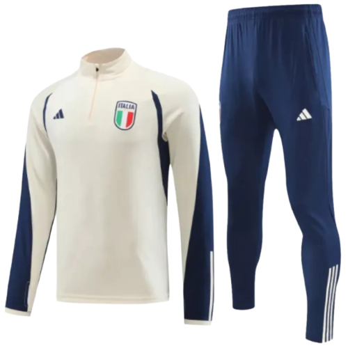 Conjunto de entrenamiento de la selección nacional de Italia para hombre, color beige